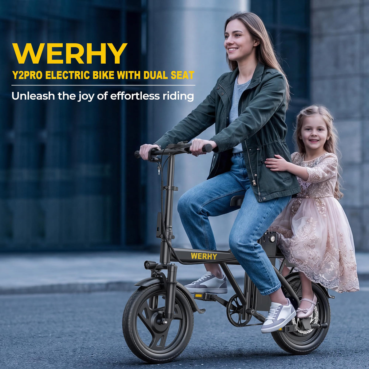 Electric Bike for Adults 750W Peak Motor 20 MPH Folding Ebike 14" X264637