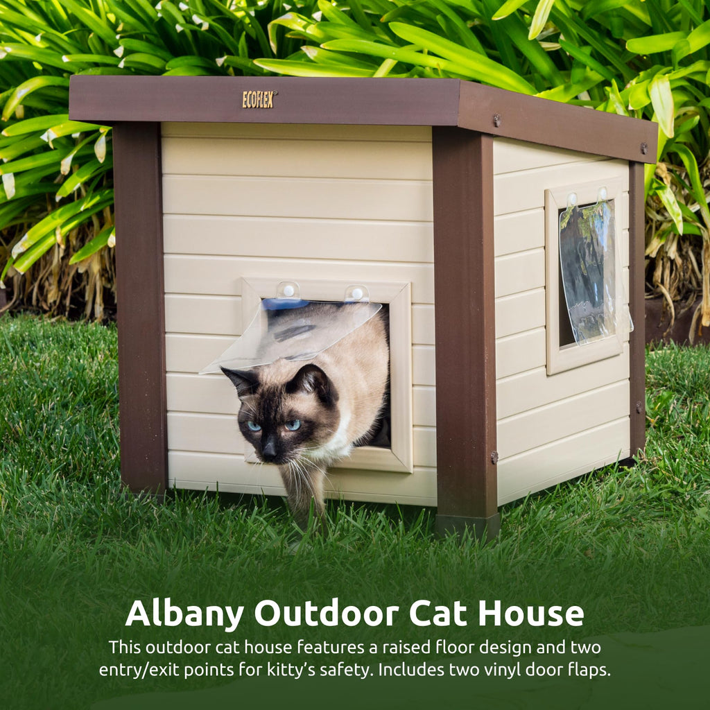 Maple Brown Outdoor Cat House Z659