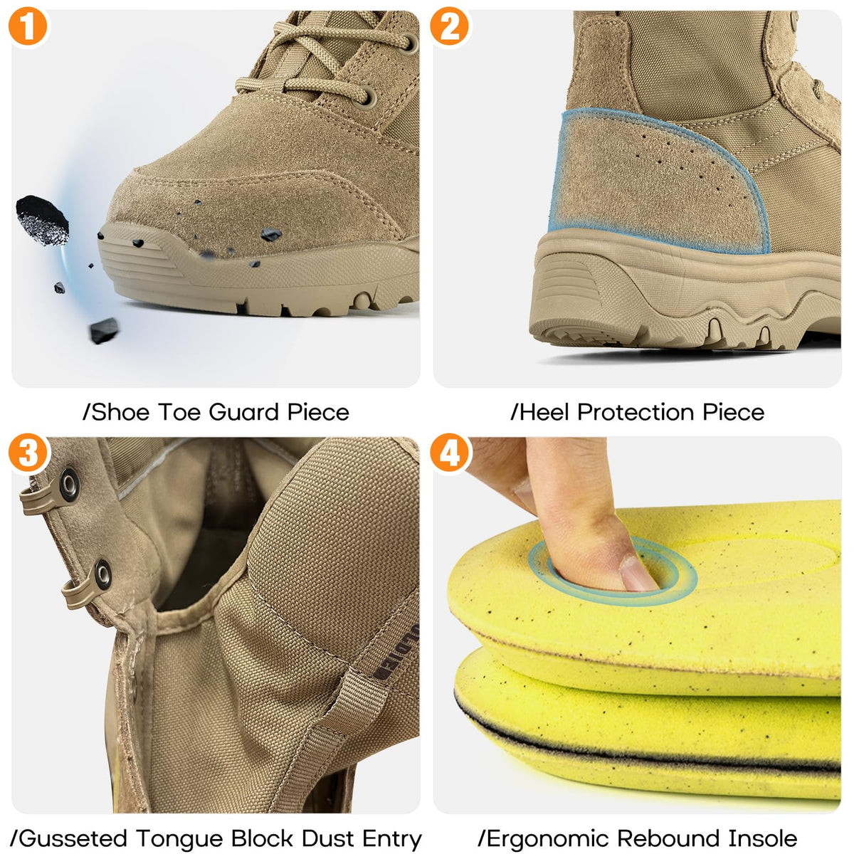 Lightweight Tactical Hiking Work Boots V172
