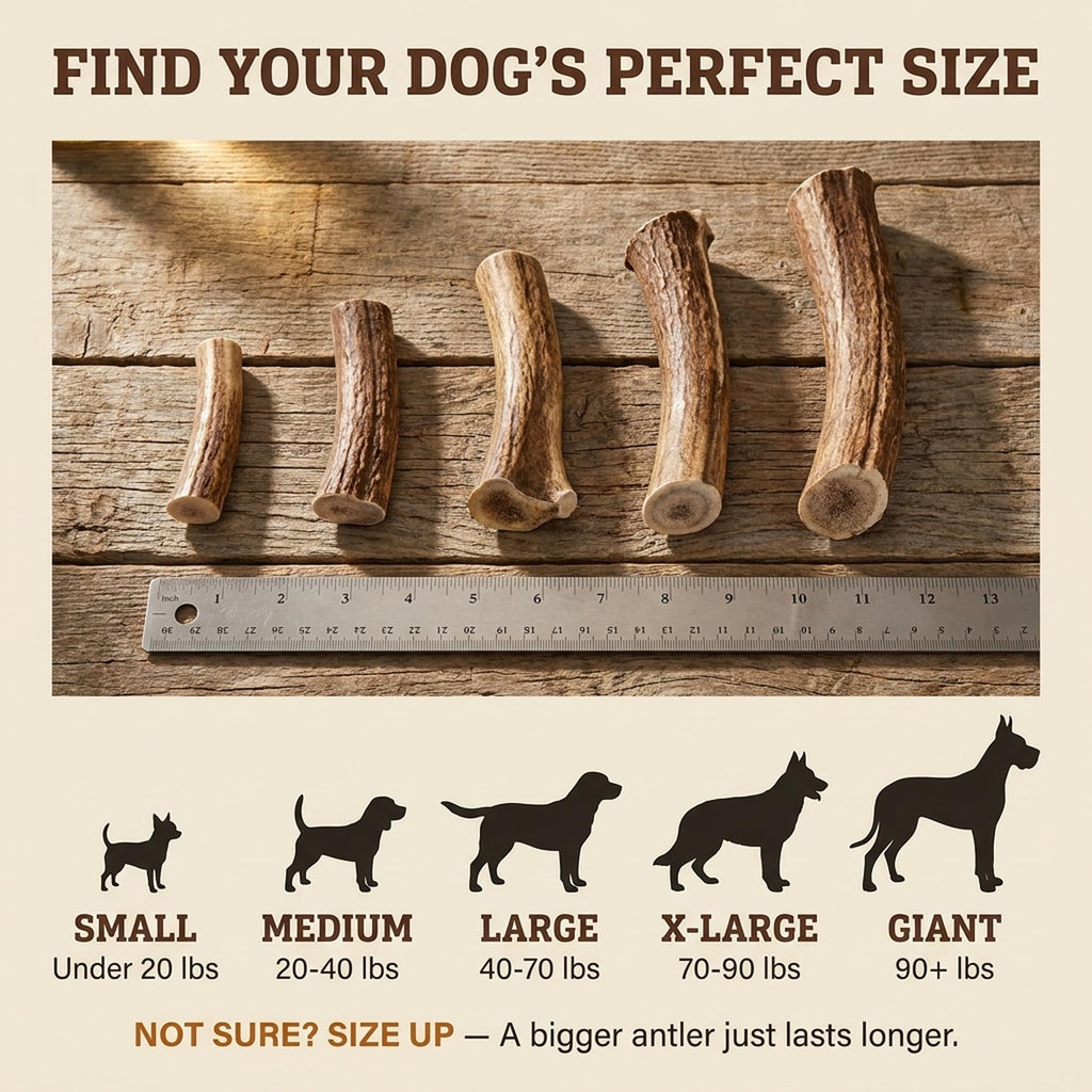 Deer Antler Dog Chew XL 8-10 in T223308