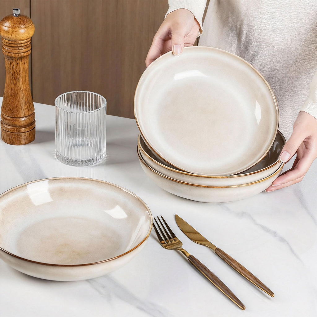 Ceramic Pasta Bowls Set of 4 P5604