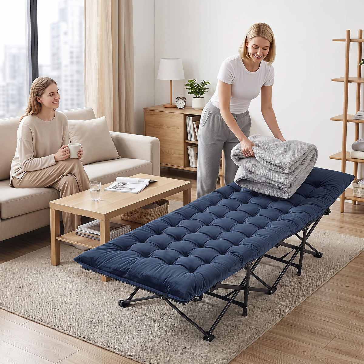 Camping Cot with Padded Mat E8221