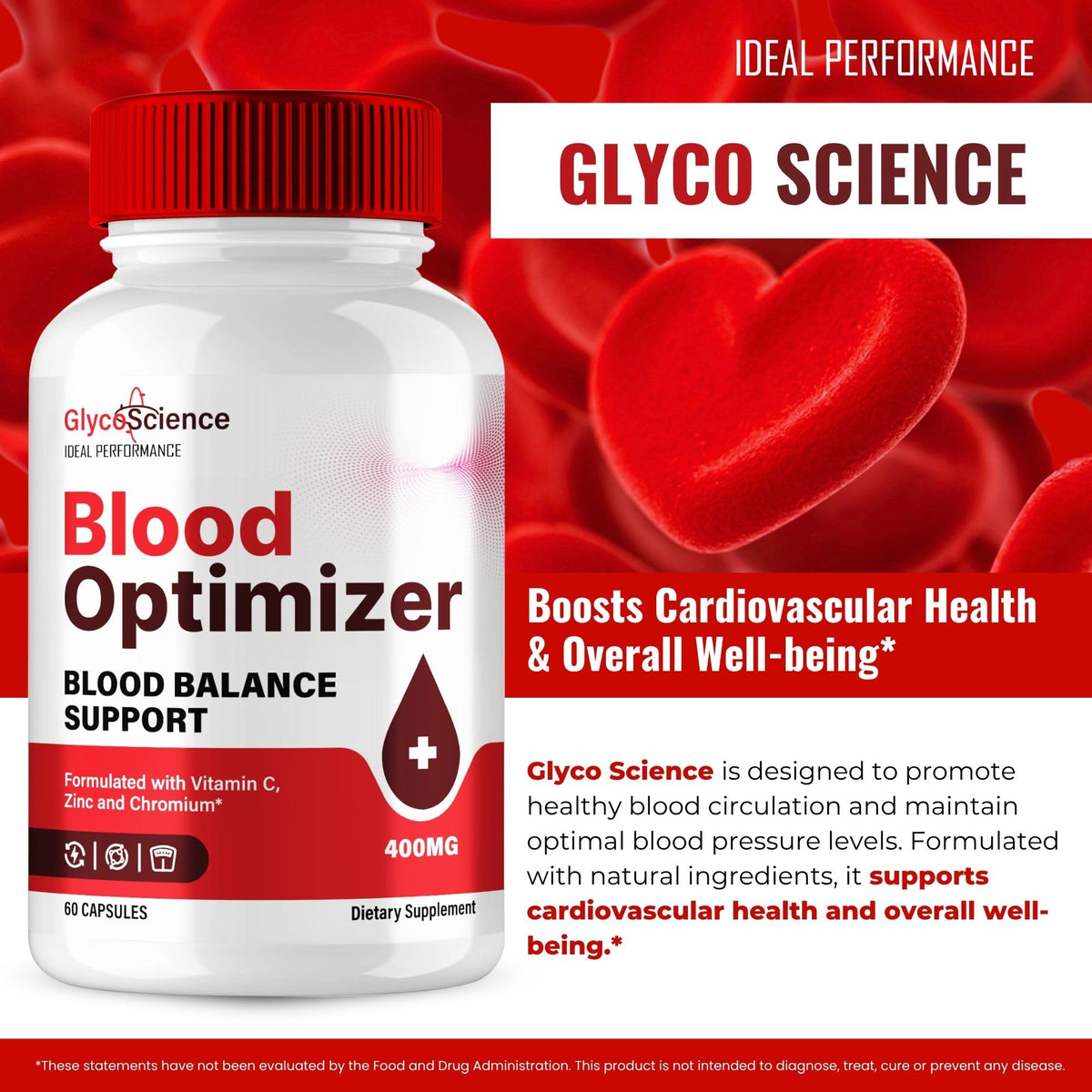 60 Capsules Blood Circulation Supplement H44738