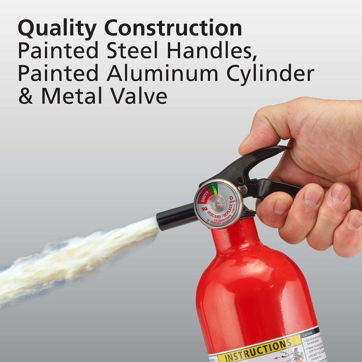 2 Pack Red Dry Chemical Fire Extinguisher with Mounting Bracket J90973