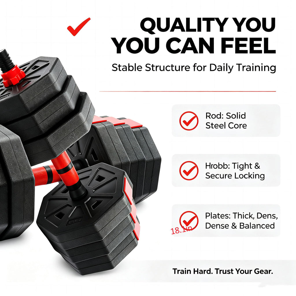 Adjustable Dumbbell Set 5-44 lbs K415412