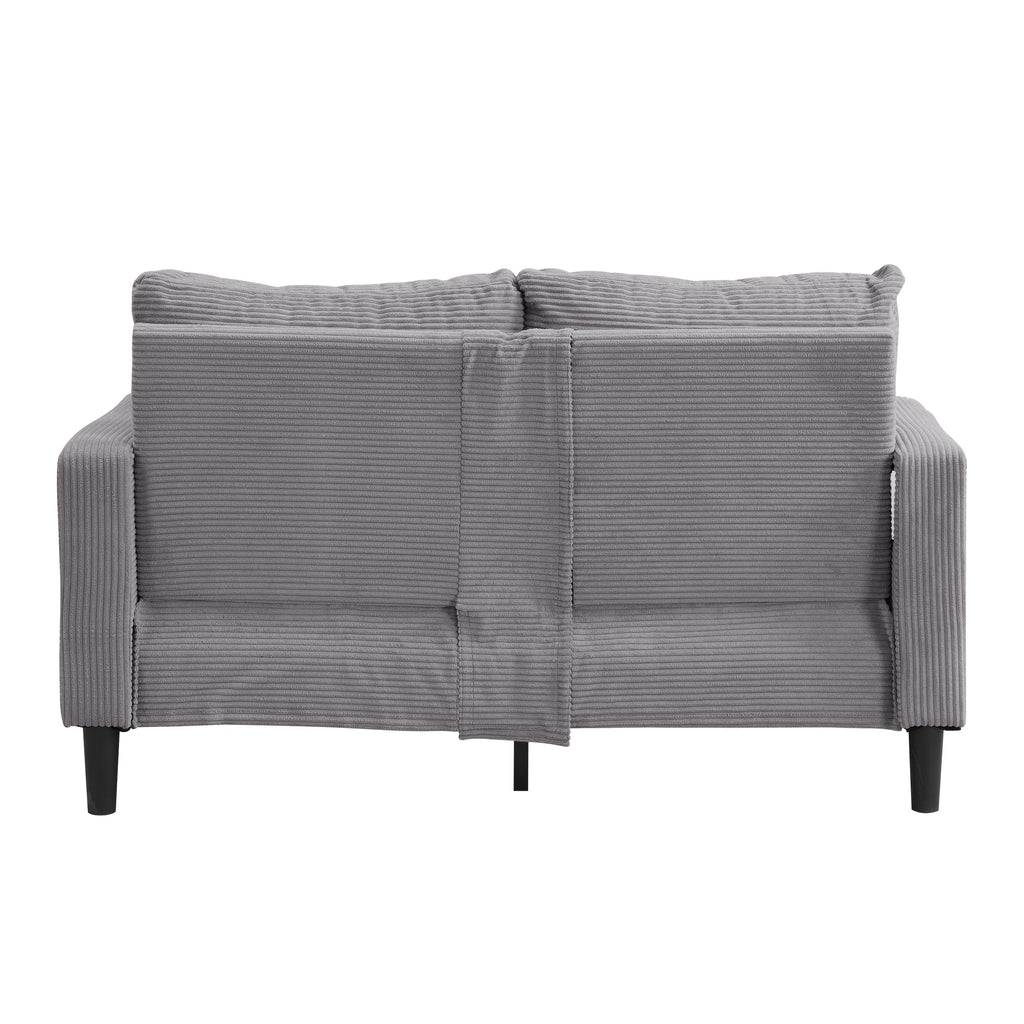 Light Gray Convertible Sleeper Loveseat Sofa M71931