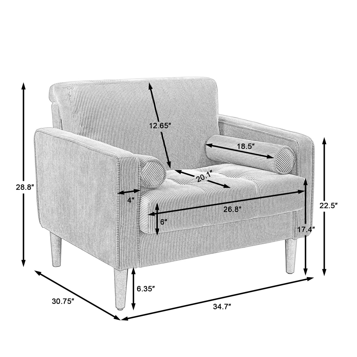 Green Accent Chairs Set of 2 J342