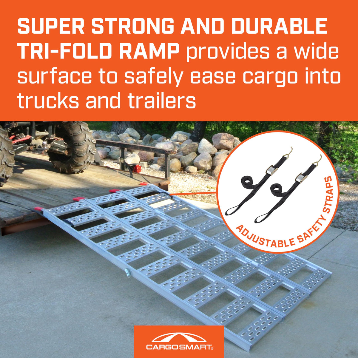 Aluminum Tri-Fold Ramp 1500 Lb Capacity I883