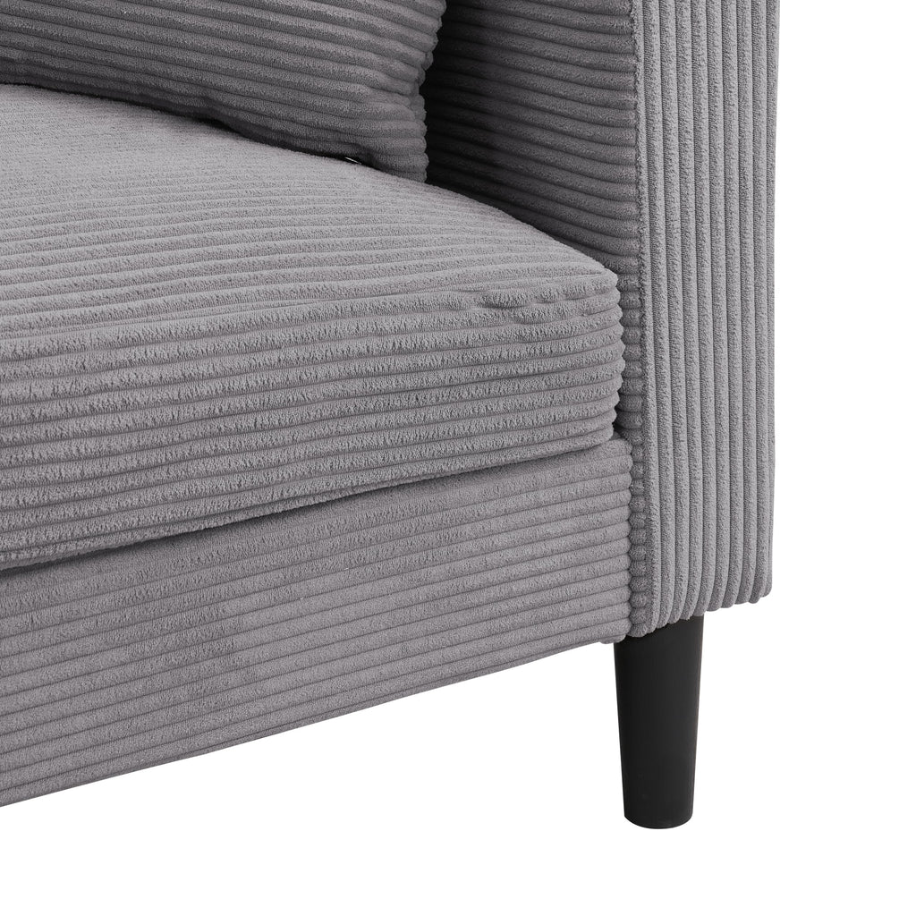 Light Gray Convertible Sleeper Loveseat Sofa M71931