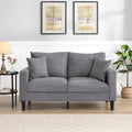 Light Gray Convertible Sleeper Loveseat Sofa M71931