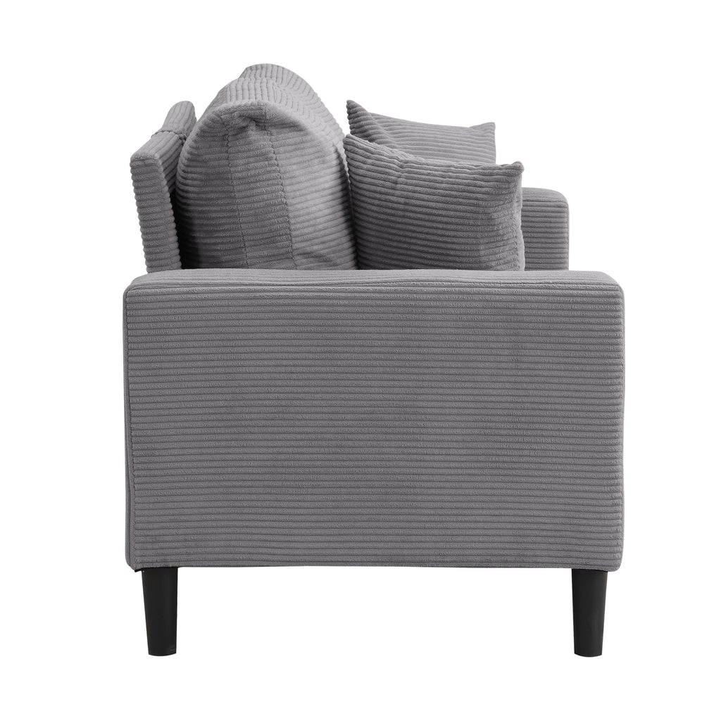 Light Gray Convertible Sleeper Loveseat Sofa M71931