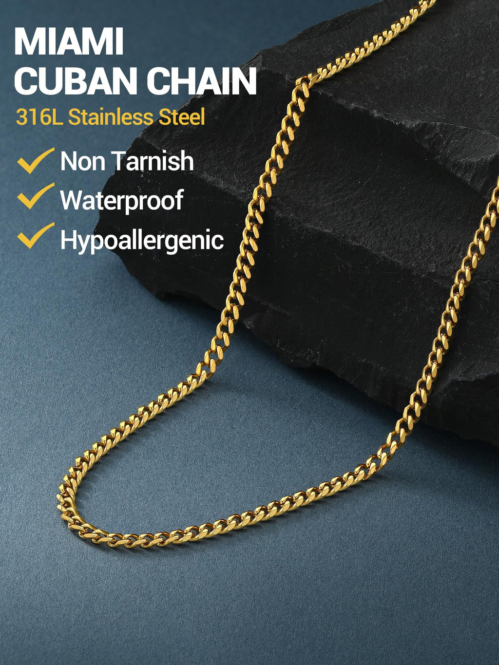 Cuban Chain Necklace 316L Stainless Steel N63274